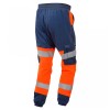 Leo Workwear Hawkridge Class 1 Stretch Trousers Hi-Vis Orange / Navy